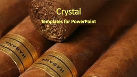  Presentation with marble texture and - Audience pleasing presentation theme consisting of smoke shop - havana cigars texture backdrop and a tawny brown colored foreground