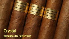  Presentation with texture - PPT theme with smoke shop - havana cigars texture background and a tawny brown colored foreground