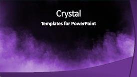  Presentation with smoke - Theme featuring smoke swirling in the dark background and a  colored foreground