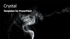  Presentation with smoke font - Audience pleasing PPT theme consisting of smoke backdrop and a black colored foreground