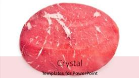  Presentation with appetizer - Theme consisting of smoked-bresaola-italian-appetizer-dried background and a coral colored foreground