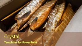  Presentation with craft - Slide set enhanced with smoked-fish-in-craft-paper background and a tawny brown colored foreground