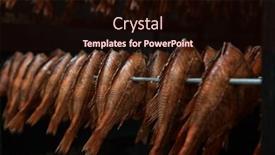  Presentation with smoking - Colorful slide deck enhanced with smoked-fish-production-concept-smoking backdrop and a wine colored foreground