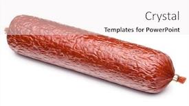  Presentation with pink and blue acrylic smoke white - PPT theme enhanced with smoked-sausage-salami-isolated background and a white colored foreground