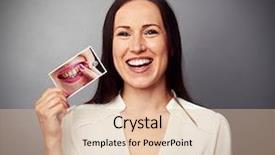  Presentation with yellow and teal design no picture - Amazing presentation theme having smoker - healthy happy woman holding picture backdrop and a lemonade colored foreground