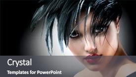  Presentation with black art - Amazing slide set having smokey eyes - fashion art girl portrait punk backdrop and a dark gray colored foreground