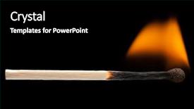  Presentation with heat - Presentation theme having smokin hot - fire flame heat burning wood background and a black colored foreground