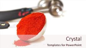  Presentation with measuring - Audience pleasing slides consisting of smokin hot - freshly ground hungarian paprika backdrop and a  colored foreground