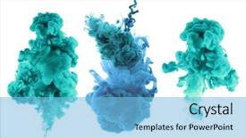  Presentation with ink - PPT layouts featuring smoking - acrylic colors and ink background and a light blue colored foreground