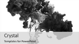  Presentation with smoking - Slide set featuring smoking - acrylic colors in water abstract background and a light gray colored foreground