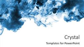  Presentation with pink and blue acrylic smoke white - Presentation theme having smoking - blue smoke isolated on white background and a white colored foreground