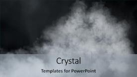  Presentation with smoke font - Colorful presentation theme enhanced with smoking - dense smoke background backdrop and a light gray colored foreground