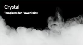  Presentation with smoke - Audience pleasing presentation design consisting of smoking - dense smoke isolated on black backdrop and a black colored foreground