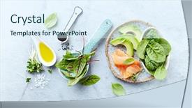  Presentation with cumin - Theme having smoking - ingredients for a healthy salad background and a sky blue colored foreground