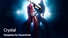  Presentation with dance beautiful couple dancing ballroom - Presentation design having smoking - pair of dancers dancing ballroom background and a navy blue colored foreground