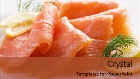  Presentation with salmon - Theme featuring smoking - salmon background and a red colored foreground