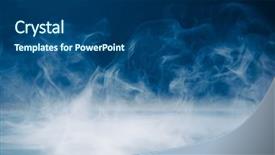  Presentation with fog - PPT theme featuring smoking - smoke background and dense fog background and a ocean colored foreground