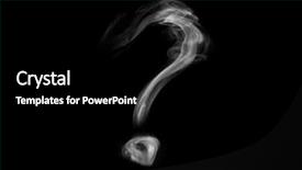 Presentation with question - Presentation theme enhanced with smoking - steam in a form background and a black colored foreground