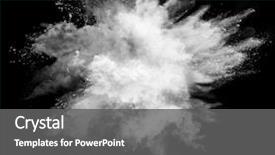  Presentation with smoking - PPT theme enhanced with smoking - white powder explosion isolated background and a gray colored foreground