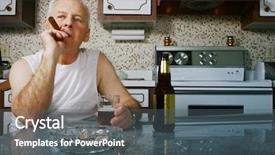  Presentation with smoking alcohol - Amazing presentation design having smoking and drinking backdrop and a dark gray colored foreground