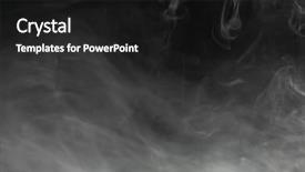  Presentation with smoke - Amazing PPT theme having smoking effects environment - dense smoke on black background backdrop and a  colored foreground