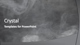  Presentation with black copper radiator of engine - Slide deck with smoking effects environment - dense smoke on black background background and a  colored foreground