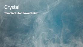  Presentation with pink and blue acrylic smoke - PPT layouts enhanced with smoking effects environment - dense smoke on blue background background and a seafoam green colored foreground