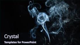  Presentation with environment - Slide deck consisting of smoking effects environment - white smoke on black background background and a wine colored foreground