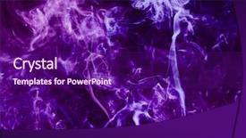  Presentation with environment - PPT layouts with smoking effects environment - white smoke on black background background and a violet colored foreground