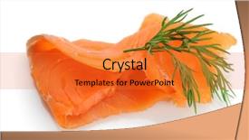  Presentation with smoking - Slide deck enhanced with smoking health - close-up image of smoked salmon background and a gold colored foreground