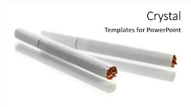  Presentation with cigarettes - Beautiful presentation design featuring smoking injurious health - cigarettes isolated on a white backdrop and a  colored foreground
