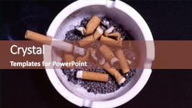  Presentation with smoke sensor - Slide set featuring optical fibers background and a violet colored foreground