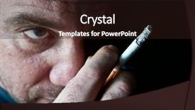  Presentation with joint - Presentation theme featuring smoking joint - smoker background and a  colored foreground