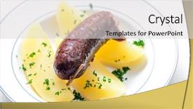  Presentation with czech republic - Slide deck having smoking kills - traditional sausage meat czech republic background and a light gray colored foreground