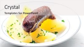  Presentation with czech republic - Colorful slide set enhanced with smoking kills - traditional sausage meat czech republic backdrop and a light gray colored foreground