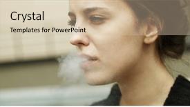  Presentation with smoking - Presentation having smoking kills background and a lemonade colored foreground