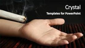  Presentation with pollution and human health - Presentation consisting of smoking moxa stick with human background and a  colored foreground