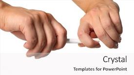  Presentation with army smoke - Colorful presentation theme enhanced with smoking second hand - no smoke backdrop and a  colored foreground