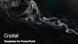  Presentation with smoke - Amazing theme having smoke on the black background backdrop and a black colored foreground