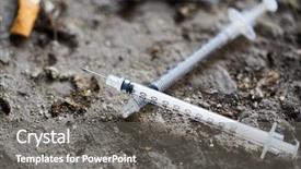  Presentation with substance - Colorful PPT layouts enhanced with smoking substance abuse addiction backdrop and a gray colored foreground