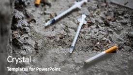  Presentation with substance abuse - Amazing presentation theme having smoking substance abuse addiction backdrop and a gray colored foreground