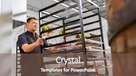  Presentation with fish people - Colorful presentation enhanced with smoking tray at fish shop backdrop and a  colored foreground