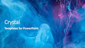  Presentation with pink black - Amazing PPT layouts having smoky blue and pink ink backdrop and a teal colored foreground