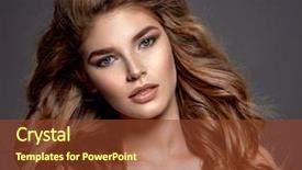  Presentation with makeup brushes and make up - Amazing slide set having smoky eyes sexy and gorgeous backdrop and a tawny brown colored foreground