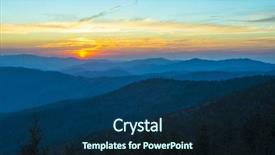  Presentation with blue ridge mountains - Beautiful slide set featuring smoky mountains with blue ridge backdrop and a navy blue colored foreground