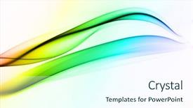  Presentation with cigar - Presentation theme having smoldering cigar - color smoke background and a cool aqua colored foreground