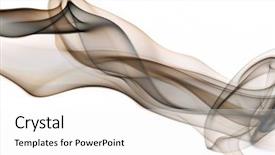  Presentation with smoke - Cool new presentation theme with smoldering cigar - smoke on white backdrop and a  colored foreground