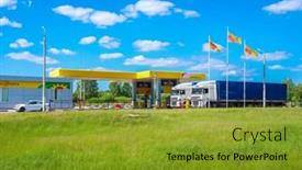  Presentation with petrol station - 