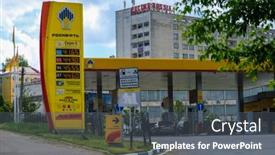  Presentation with petrol station - 