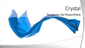  Presentation with elegant abstract of blue green - Cool new slides with smooth elegant blue satin cloth backdrop and a  colored foreground